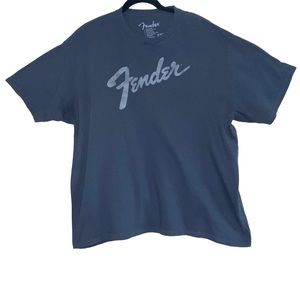 Fender Gray Short Sleeve Shirt Size 2XL
